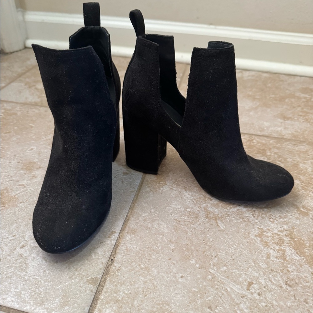Steve Madden Black Ankle Booties